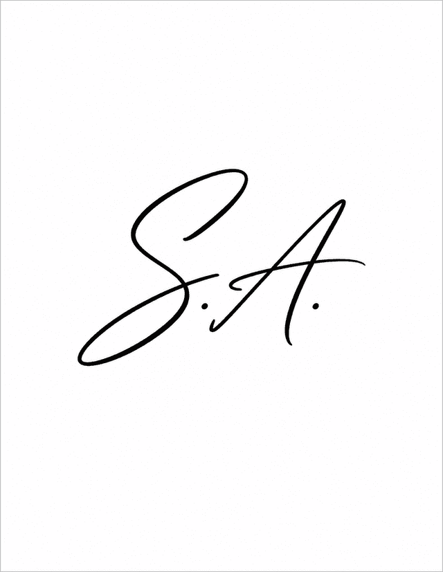 Founder's signature — S.A.